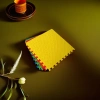 Yellow spliced foam floor mat, thickened anti-slip children's crawling mat, baby play mat Specification image